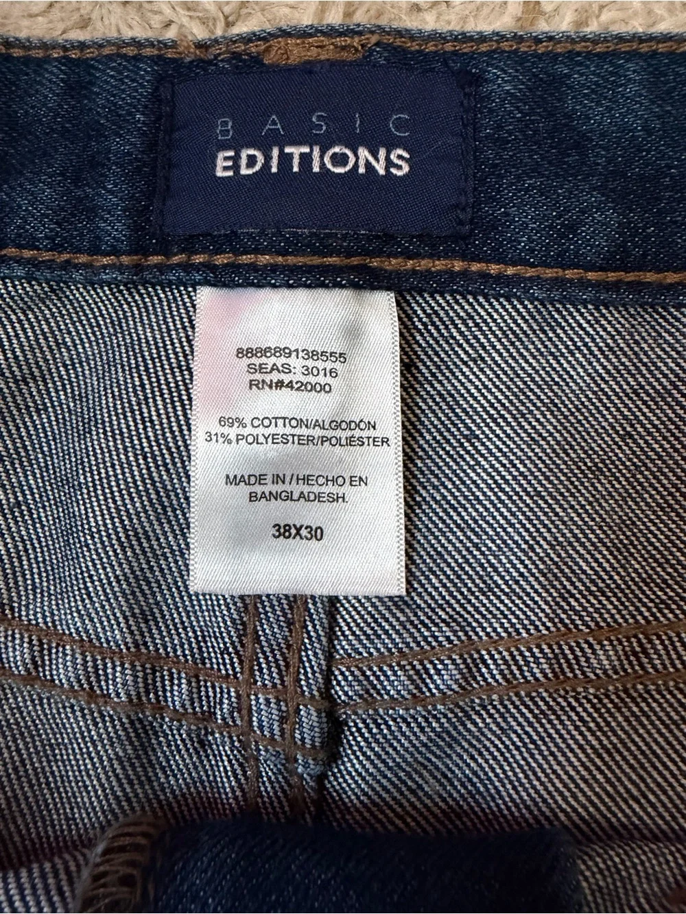 Basic Edition Men’s Dark Blue Denim Jeans